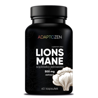 Adaptozen Lion's mane ekstrakt z soplówki jeżowatej, 60 kapsułek