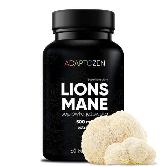 Adaptozen Lion's mane ekstrakt z soplówki jeżowatej, 60 kapsułek